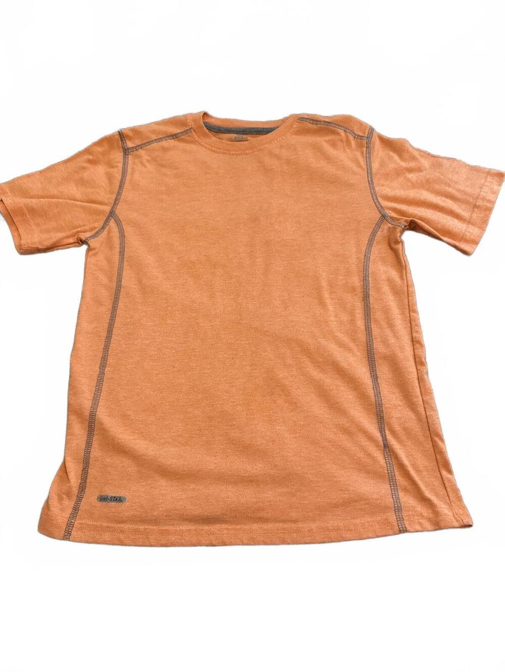 Boys Starter T-Shirt Regular Large Orange Casual